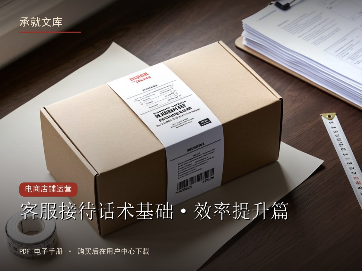 客服接待话术基础·效率提升篇