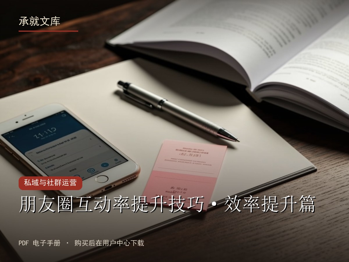 朋友圈互动率提升技巧·效率提升篇