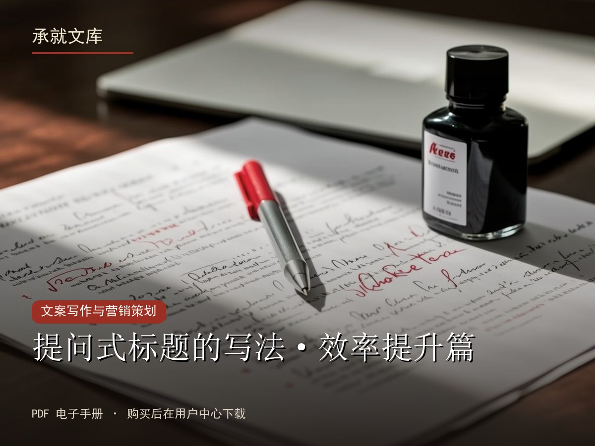 提问式标题的写法·效率提升篇