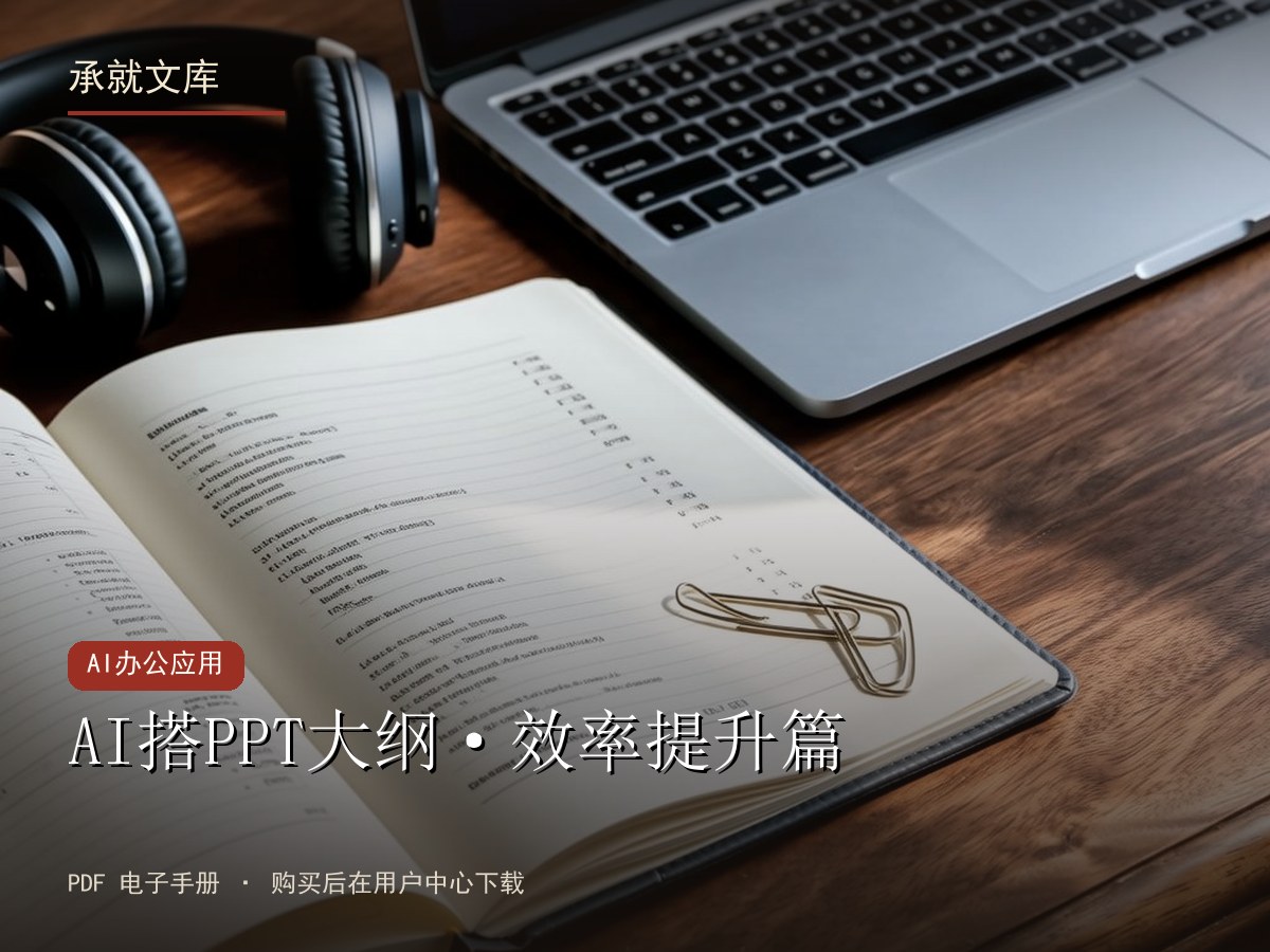 AI搭PPT大纲·效率提升篇