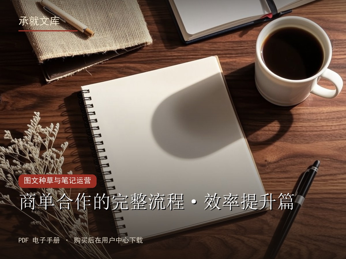 商单合作的完整流程·效率提升篇