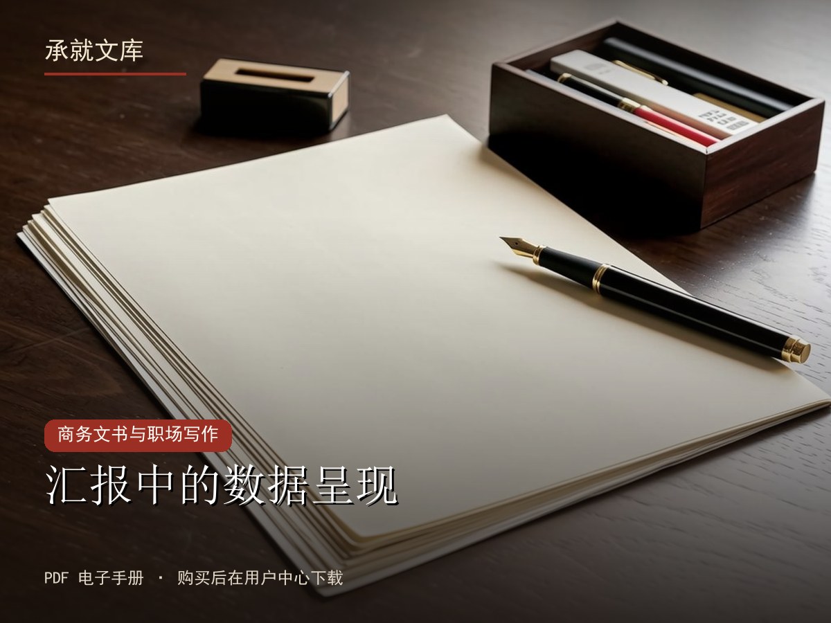 汇报中的数据呈现