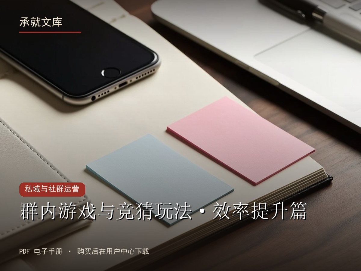 群内游戏与竞猜玩法·效率提升篇