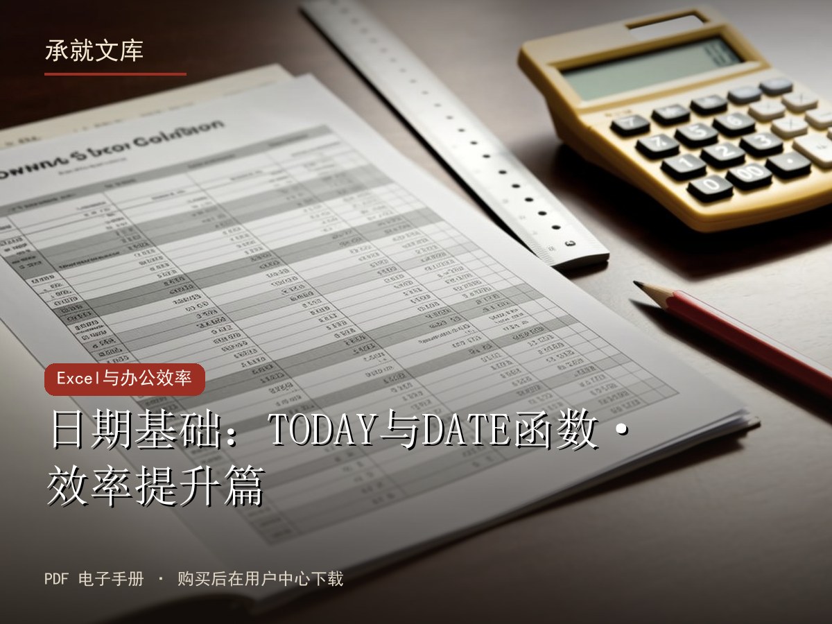 日期基础：TODAY与DATE函数·效率提升篇
