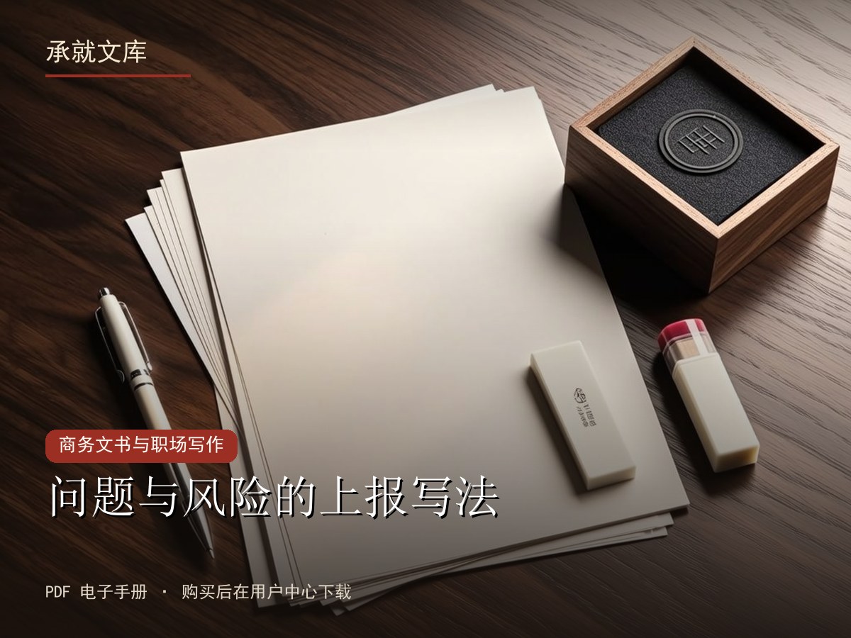 问题与风险的上报写法
