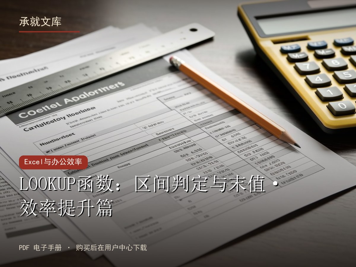 LOOKUP函数：区间判定与末值·效率提升篇
