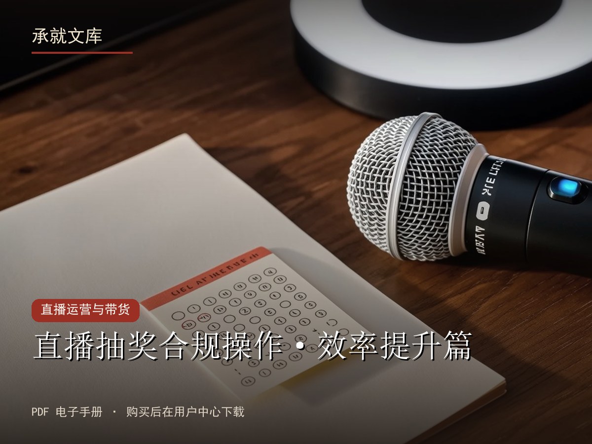 直播抽奖合规操作·效率提升篇
