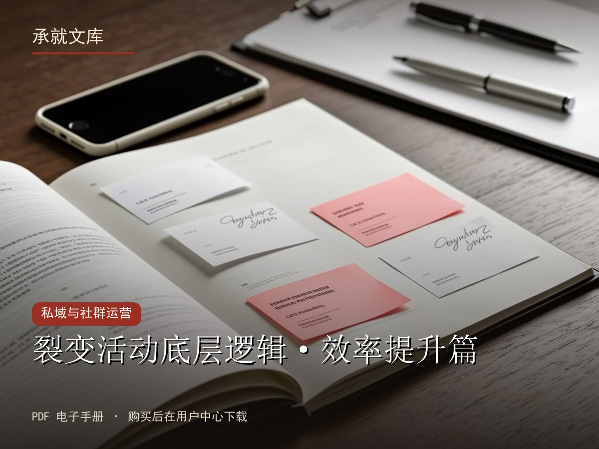 裂变活动底层逻辑·效率提升篇