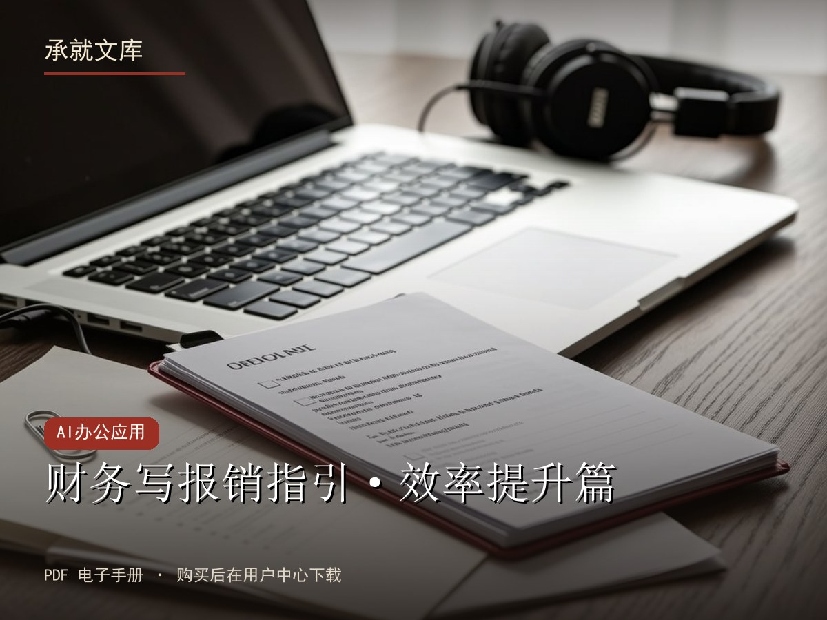 财务写报销指引·效率提升篇