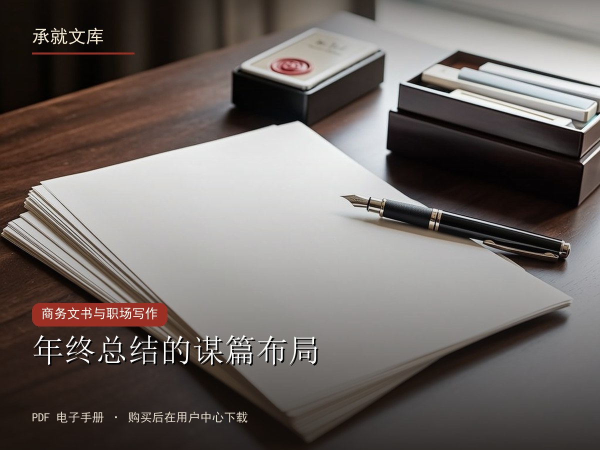 年终总结的谋篇布局