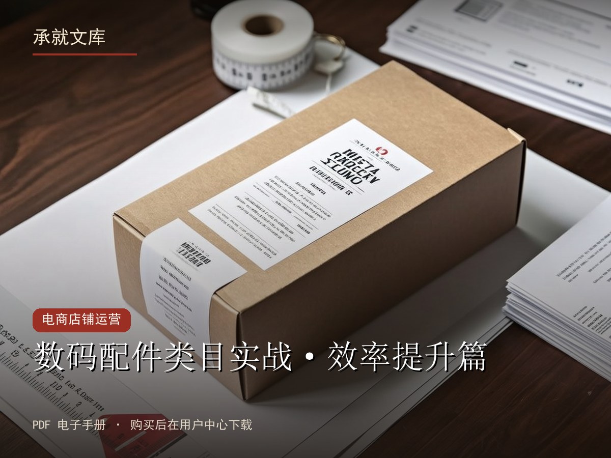 数码配件类目实战·效率提升篇