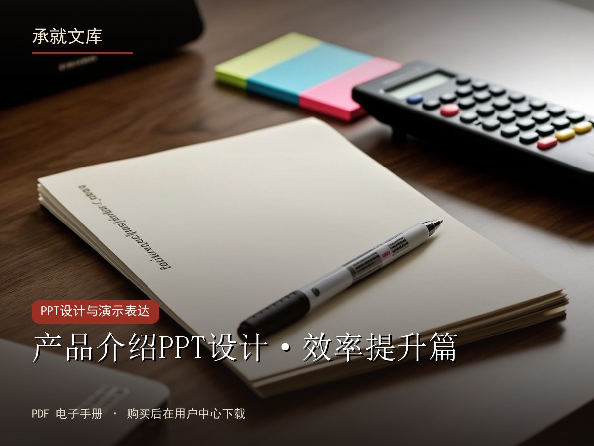 产品介绍PPT设计·效率提升篇