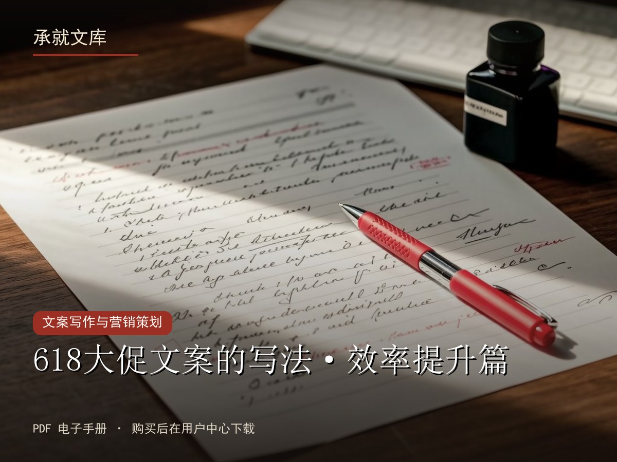 618大促文案的写法·效率提升篇