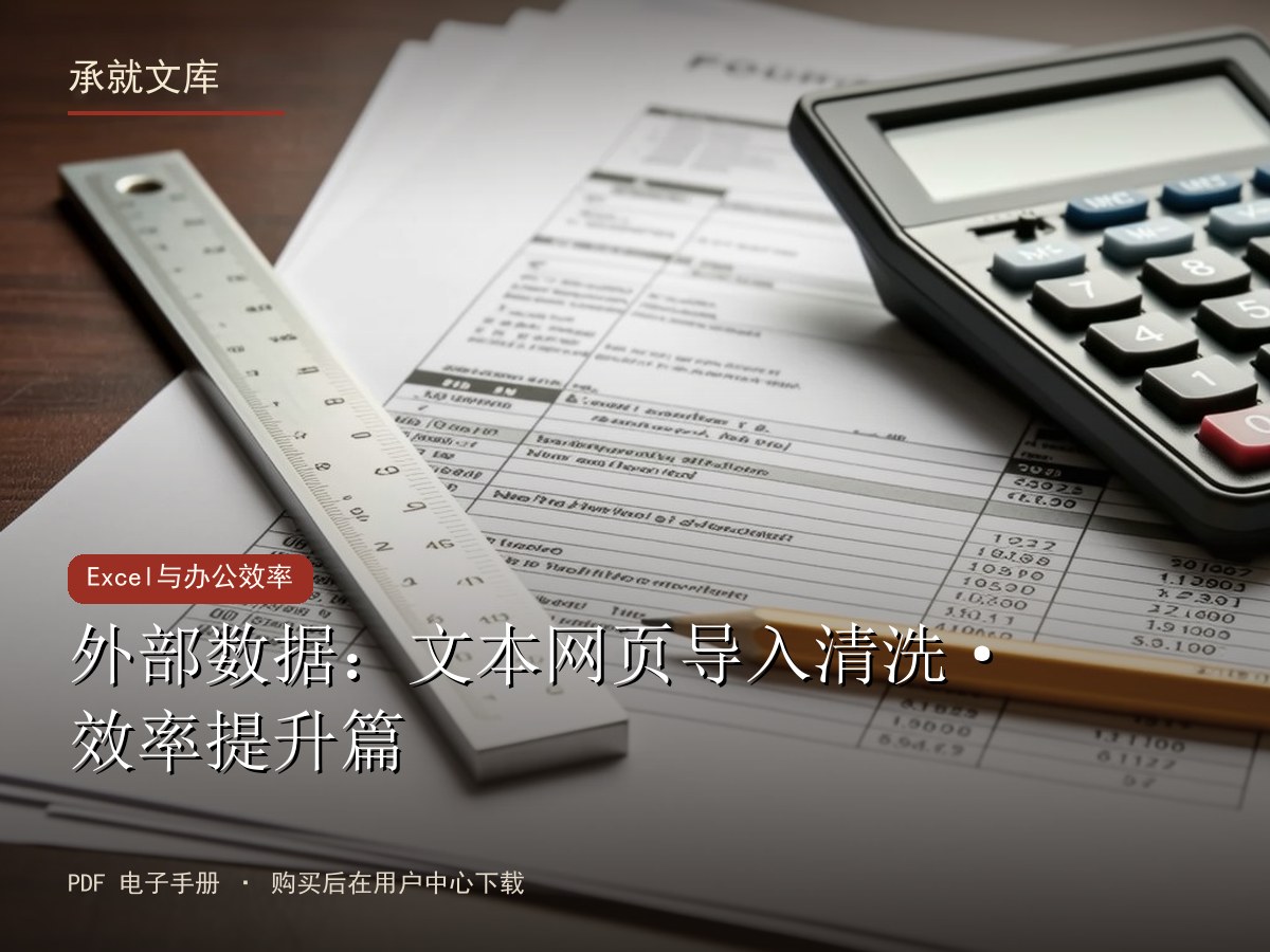 外部数据：文本网页导入清洗·效率提升篇