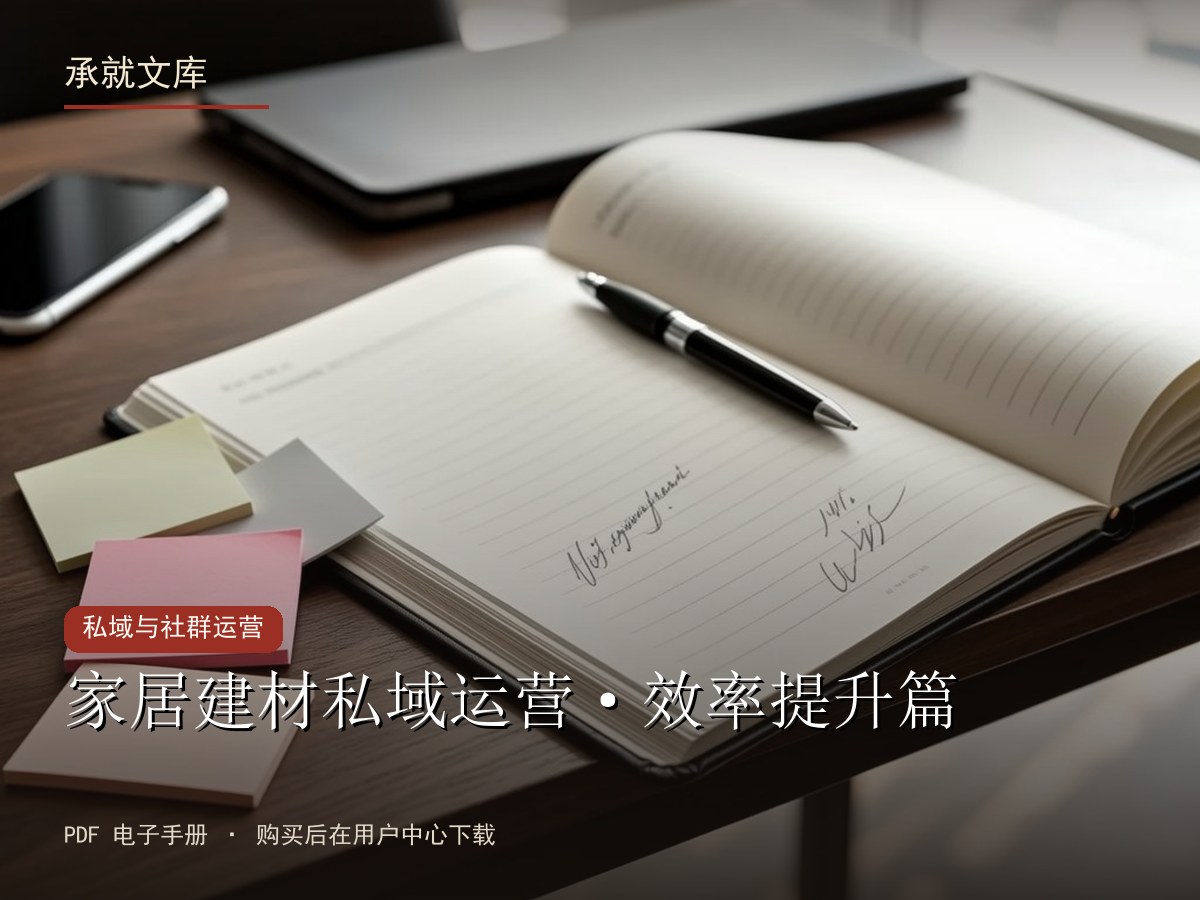 家居建材私域运营·效率提升篇