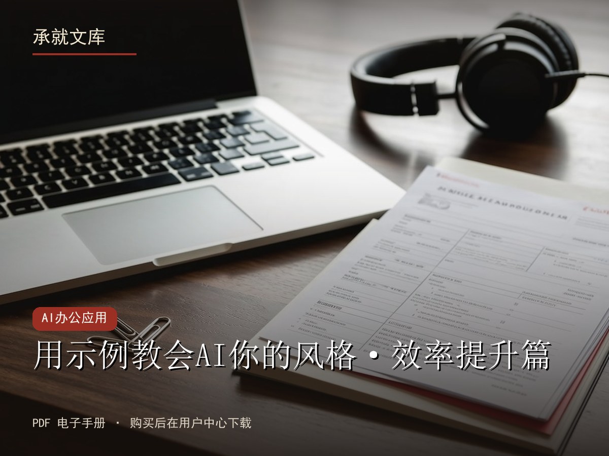 用示例教会AI你的风格·效率提升篇