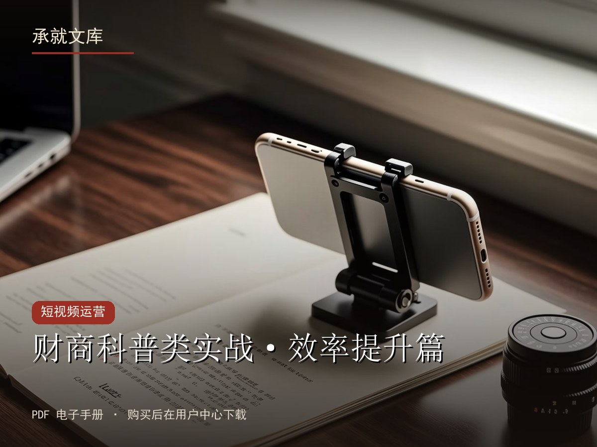 财商科普类实战·效率提升篇