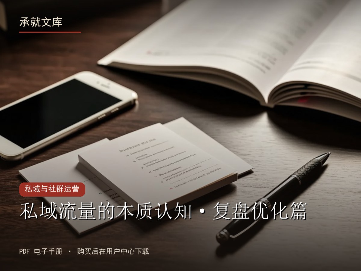 私域流量的本质认知·复盘优化篇
