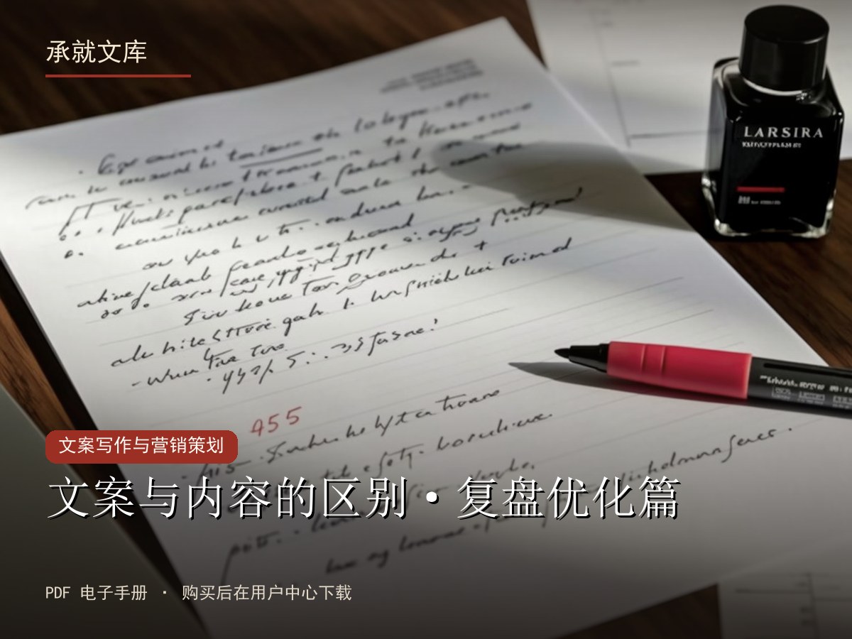 文案与内容的区别·复盘优化篇