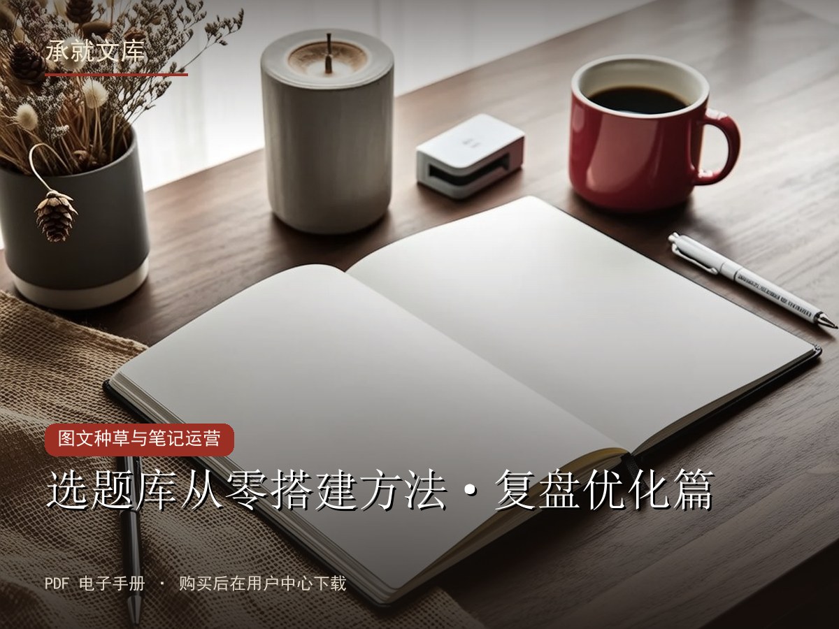 选题库从零搭建方法·复盘优化篇