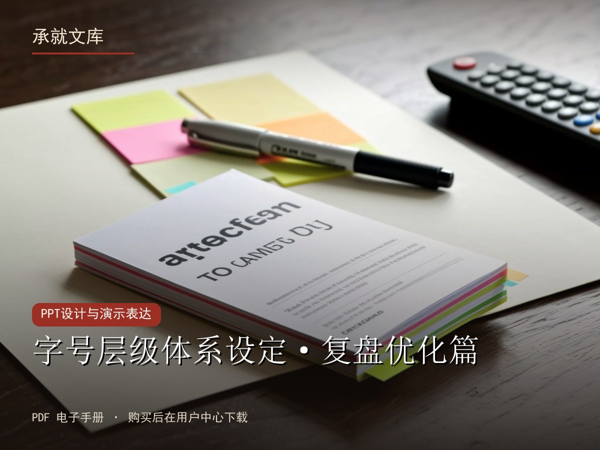字号层级体系设定·复盘优化篇
