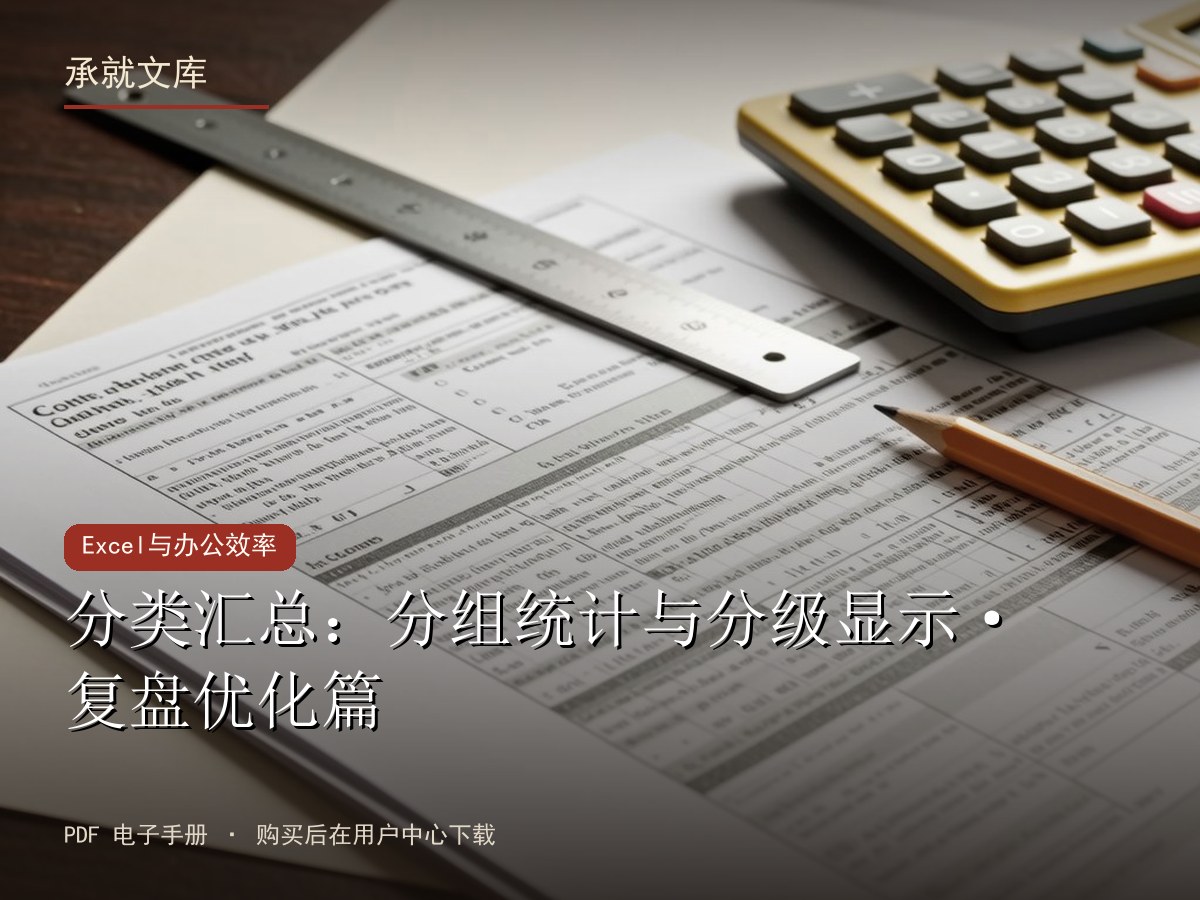 分类汇总：分组统计与分级显示·复盘优化篇