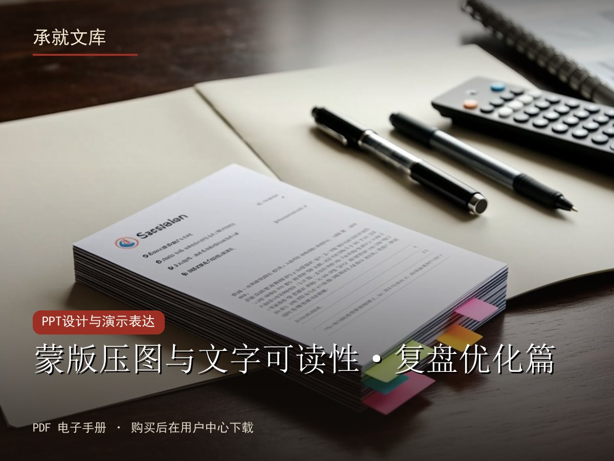 蒙版压图与文字可读性·复盘优化篇