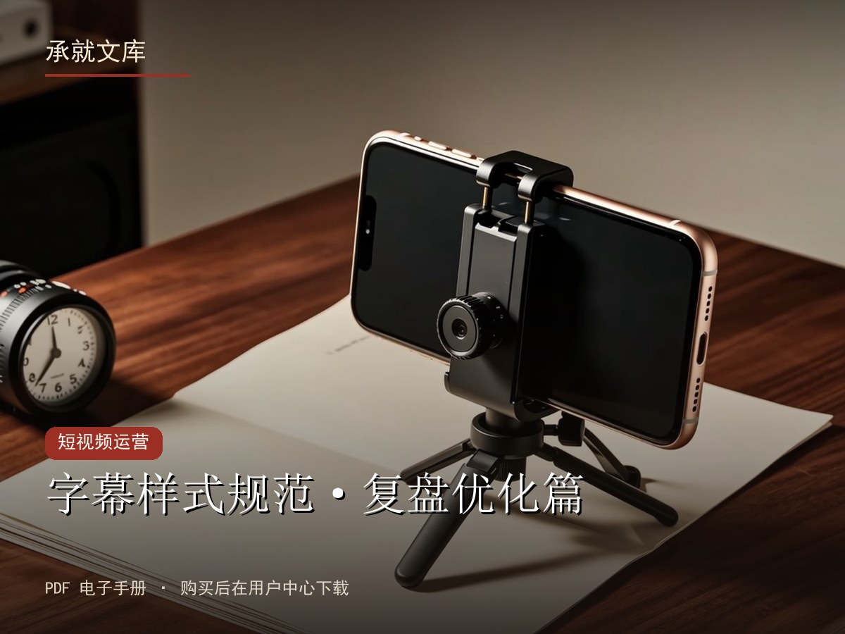 字幕样式规范·复盘优化篇