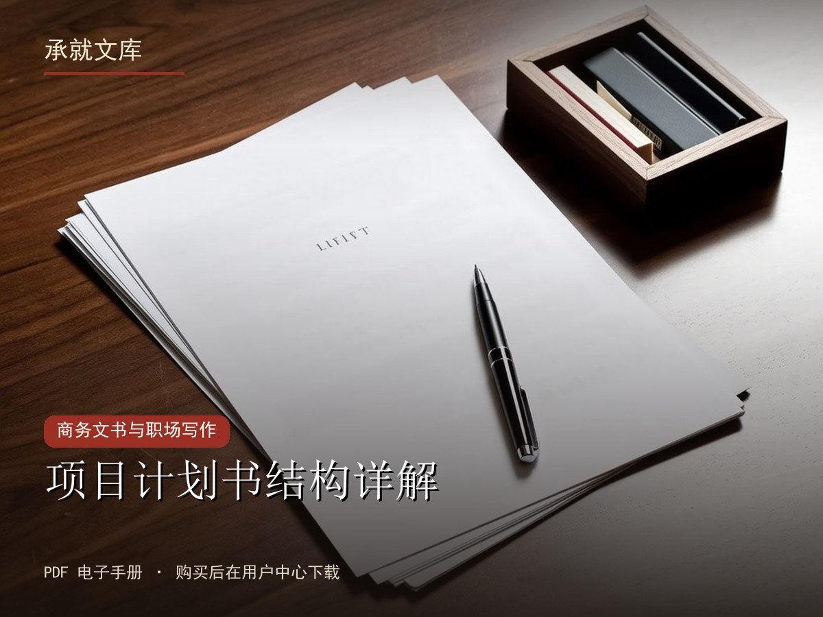 项目计划书结构详解
