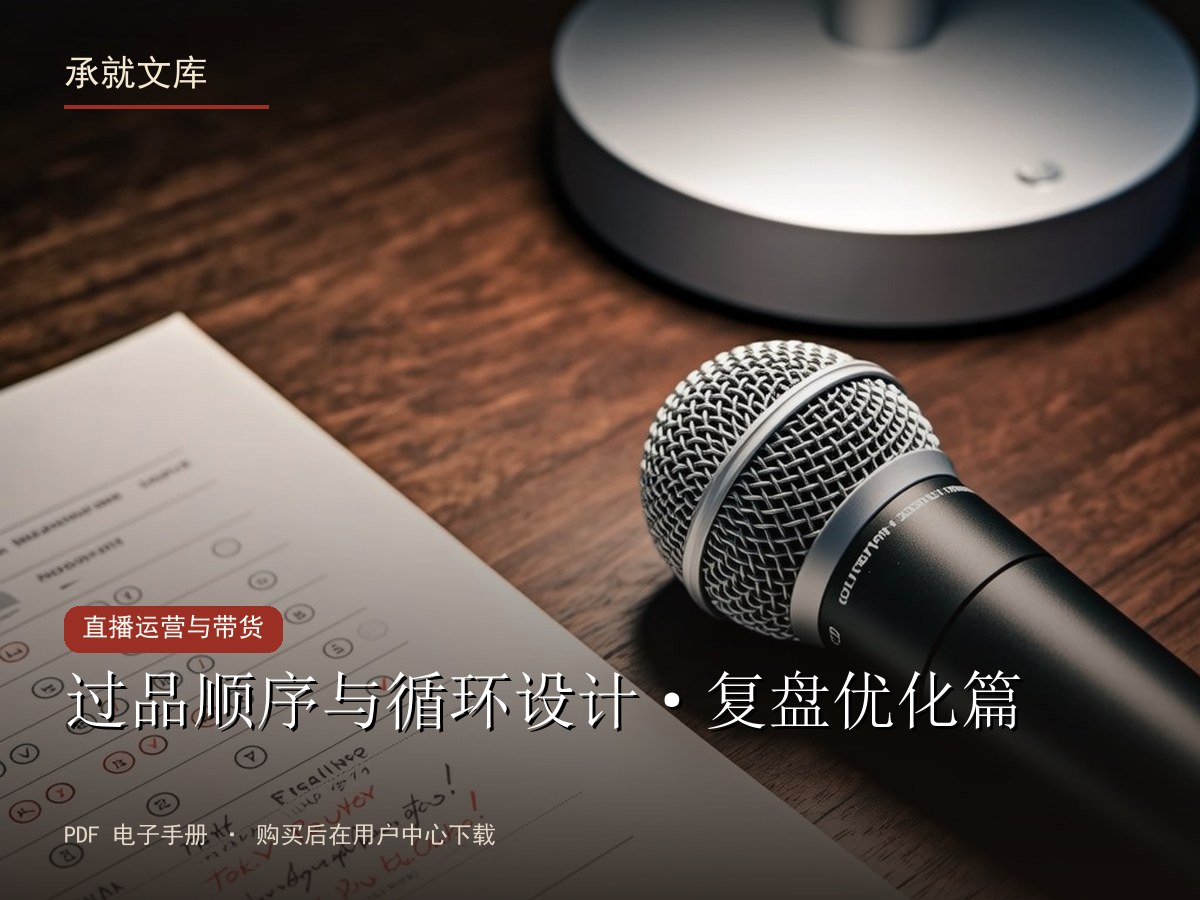 过品顺序与循环设计·复盘优化篇