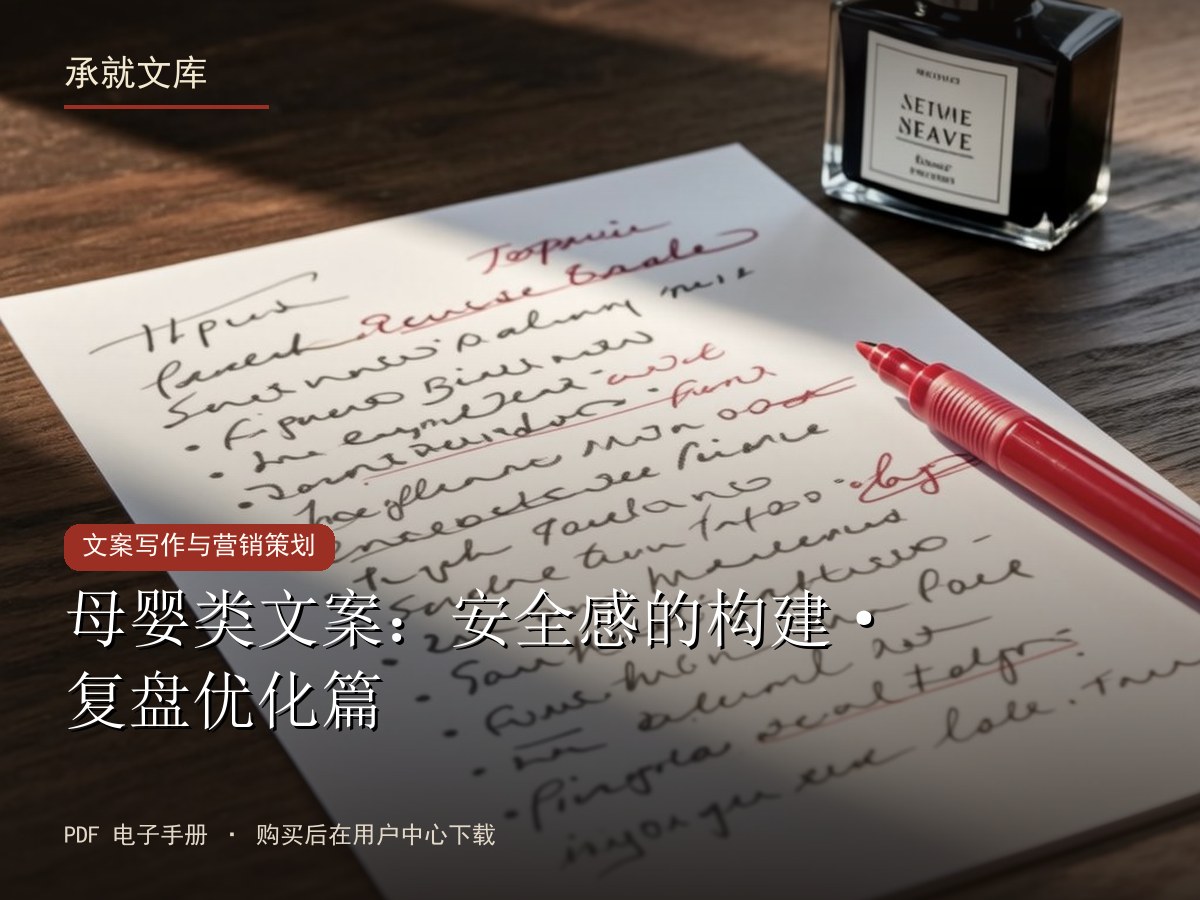 母婴类文案：安全感的构建·复盘优化篇