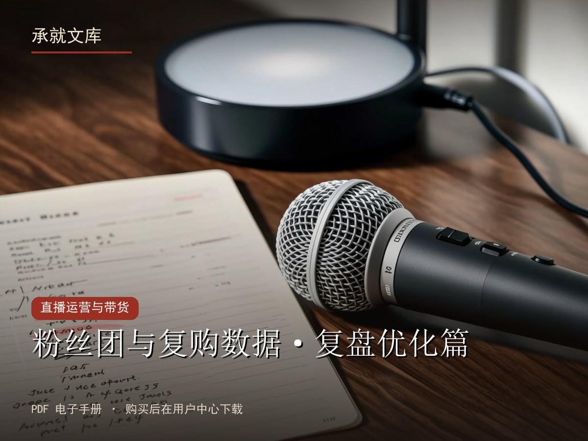 粉丝团与复购数据·复盘优化篇