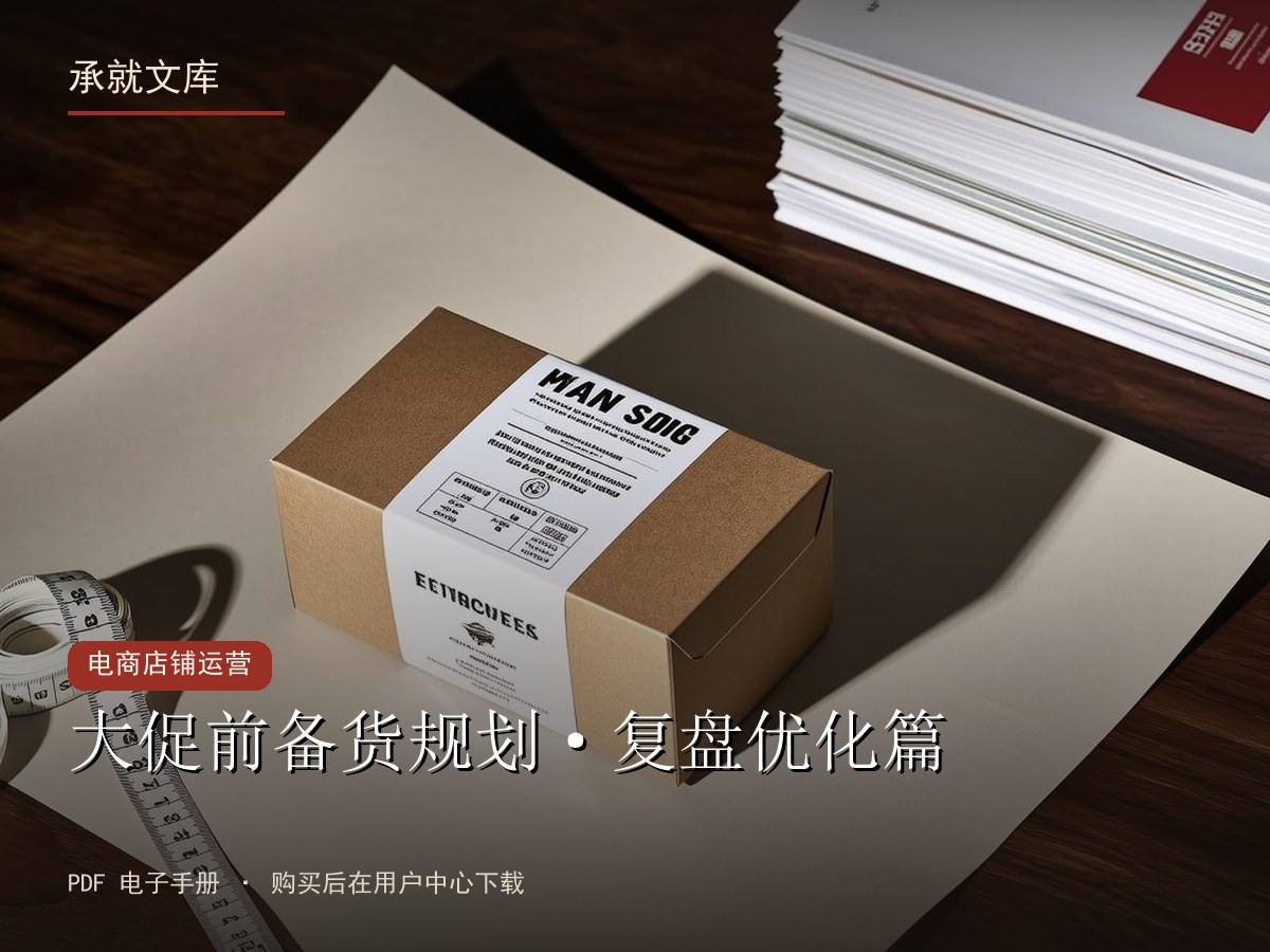 大促前备货规划·复盘优化篇