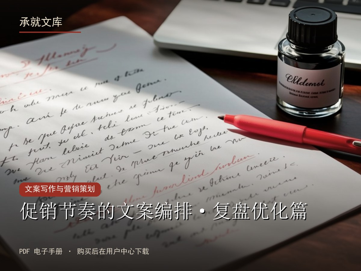 促销节奏的文案编排·复盘优化篇