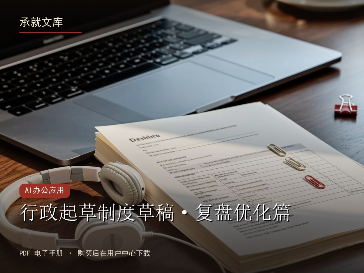 行政起草制度草稿·复盘优化篇
