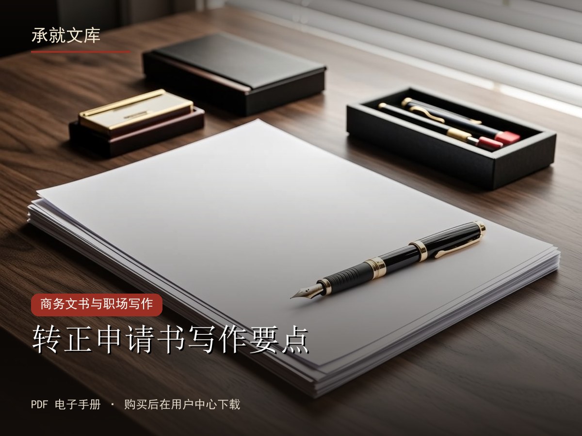 转正申请书写作要点