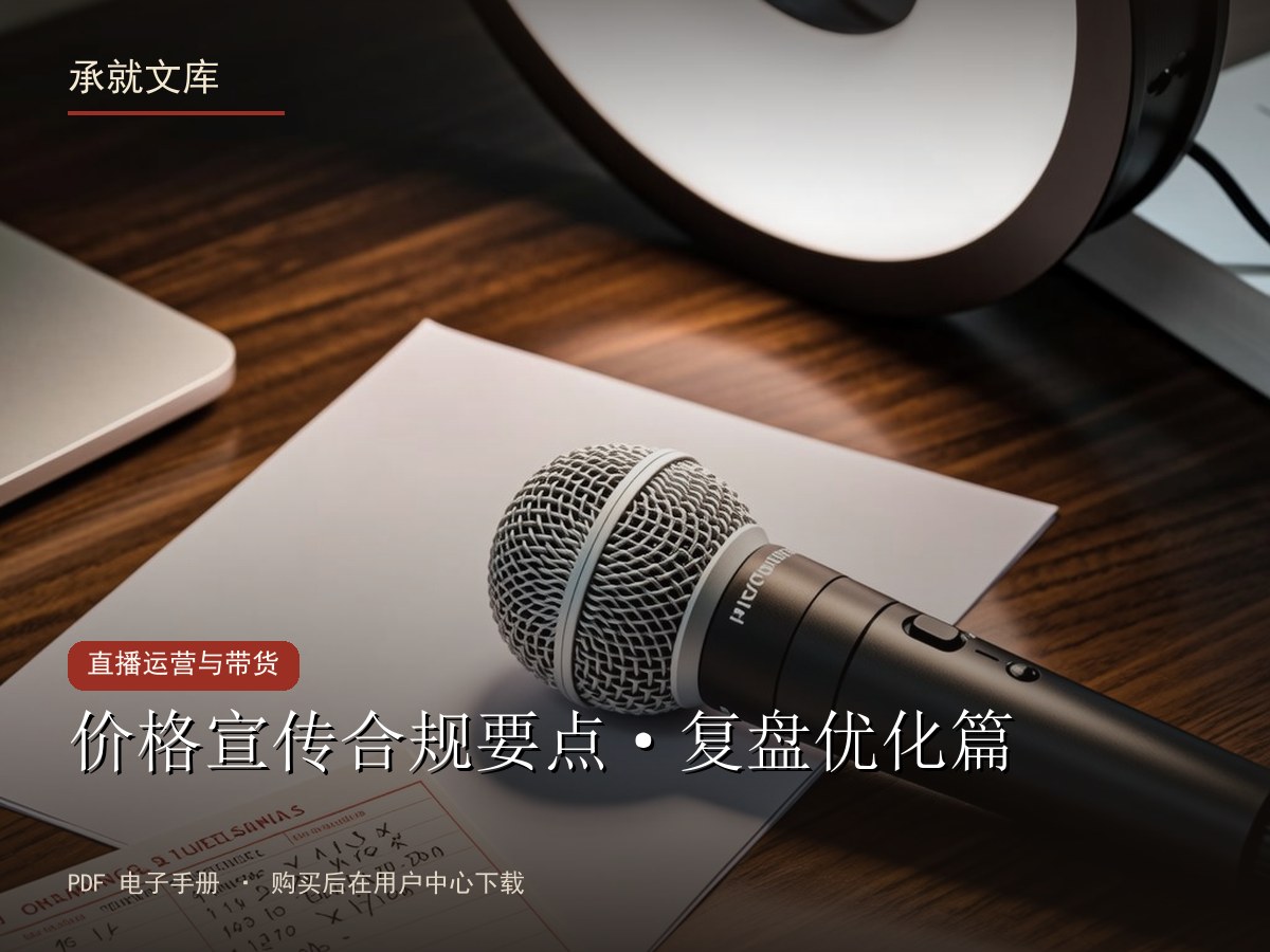 价格宣传合规要点·复盘优化篇