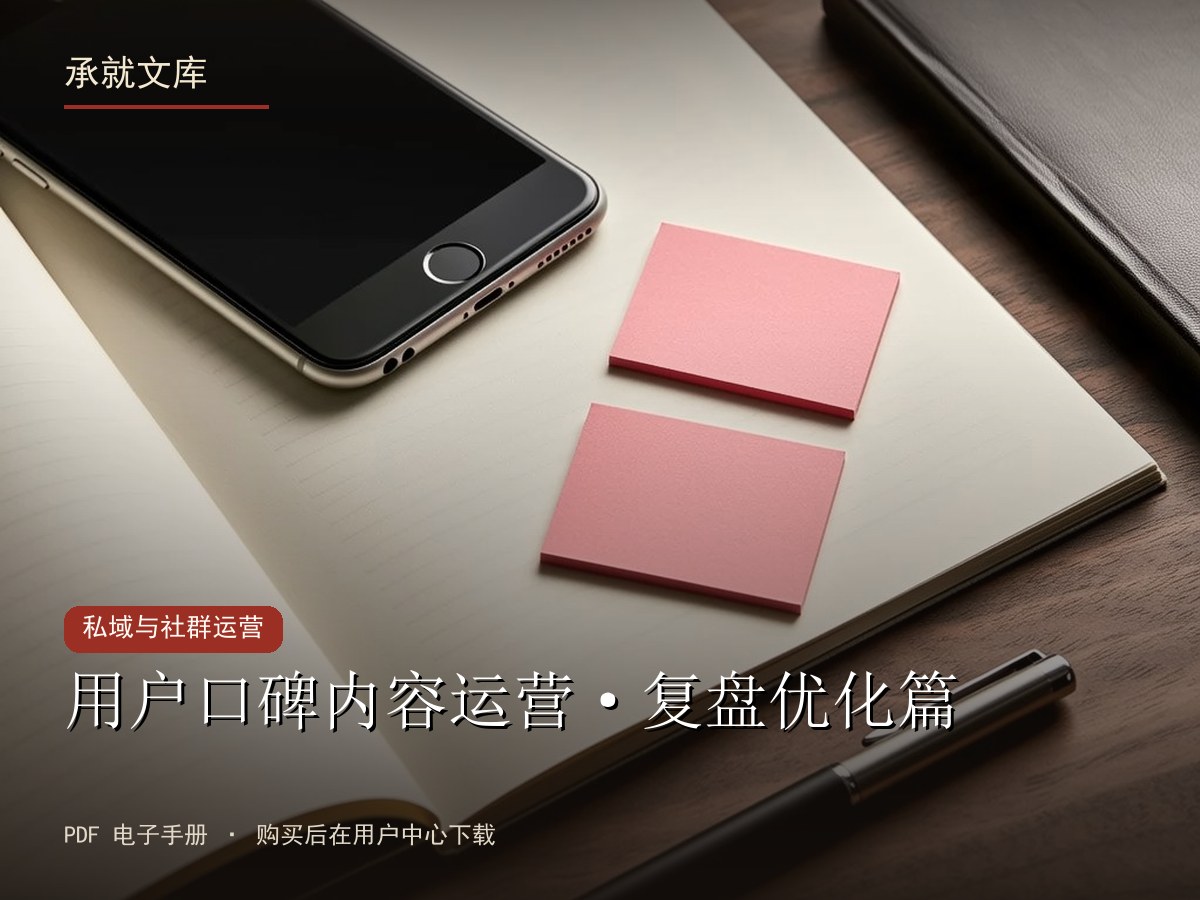 用户口碑内容运营·复盘优化篇