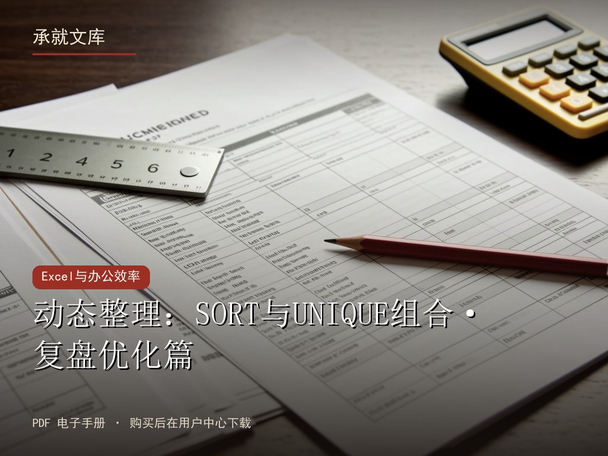 动态整理：SORT与UNIQUE组合·复盘优化篇