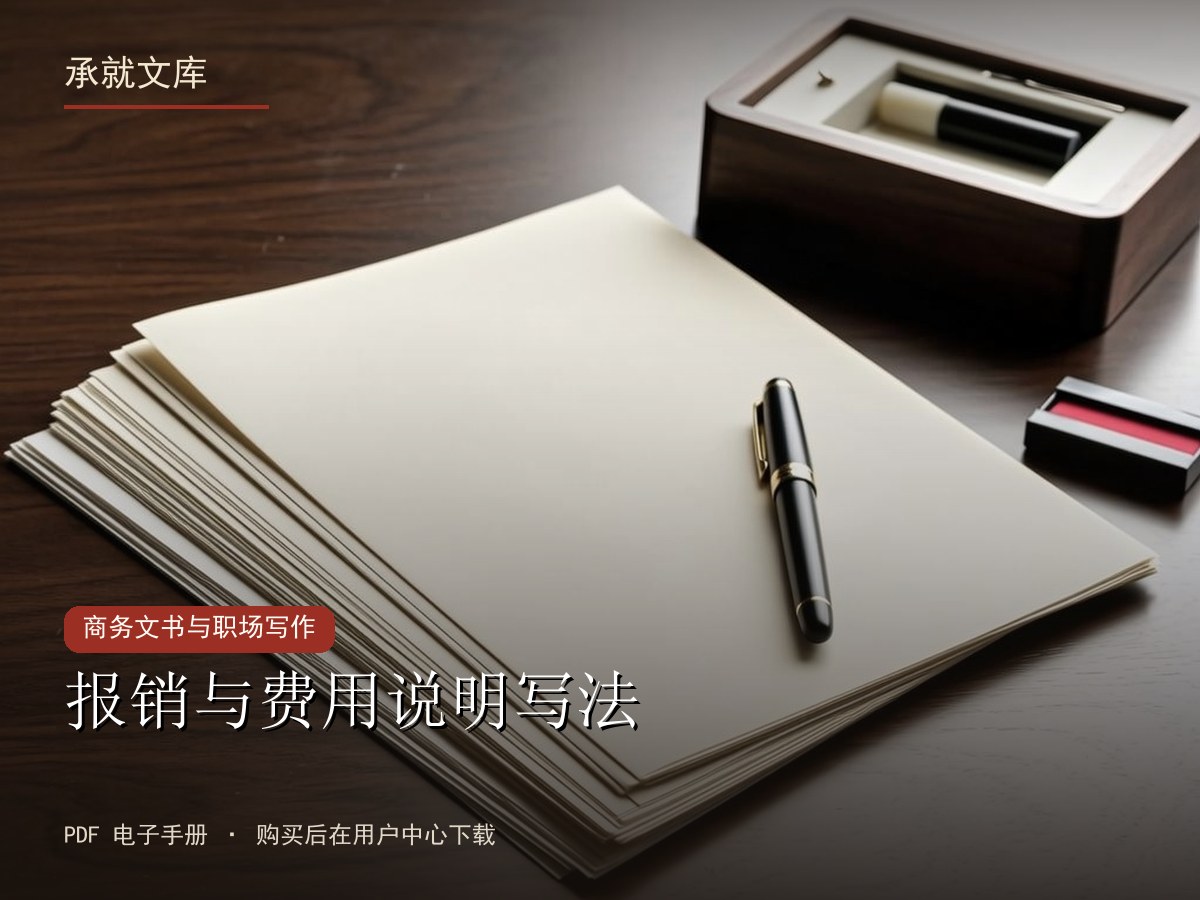 报销与费用说明写法