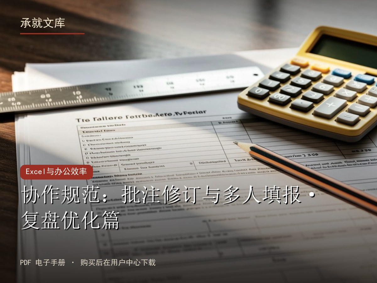 协作规范：批注修订与多人填报·复盘优化篇