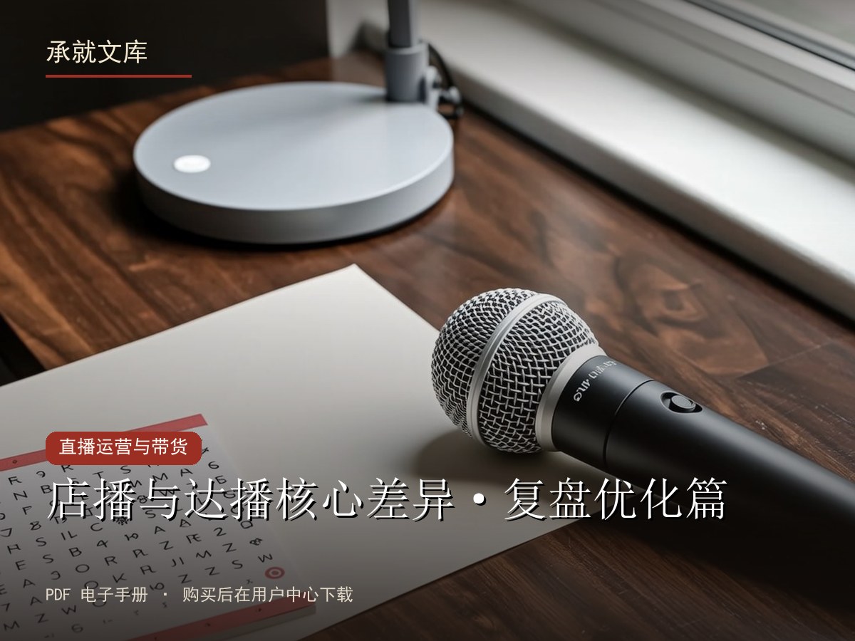店播与达播核心差异·复盘优化篇