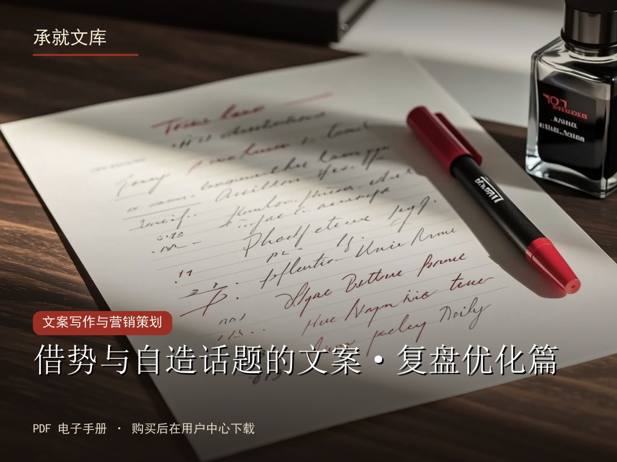 借势与自造话题的文案·复盘优化篇