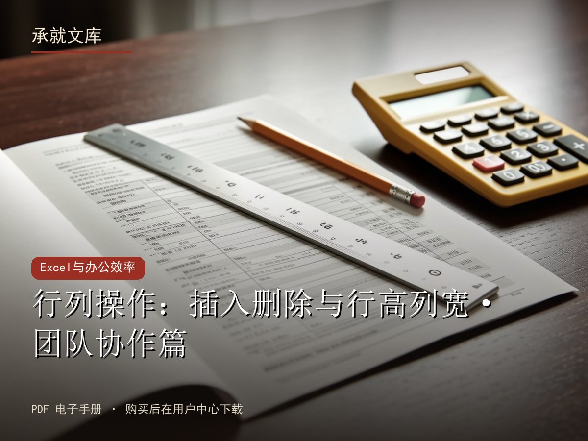 行列操作：插入删除与行高列宽·团队协作篇