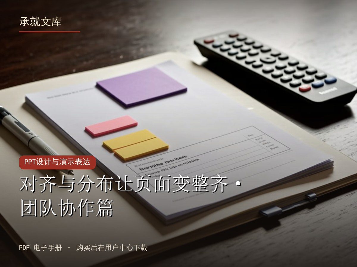 对齐与分布让页面变整齐·团队协作篇