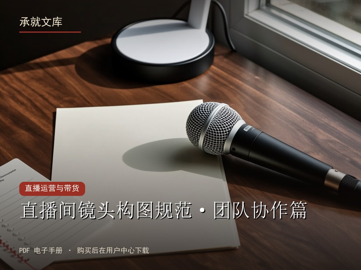 直播间镜头构图规范·团队协作篇