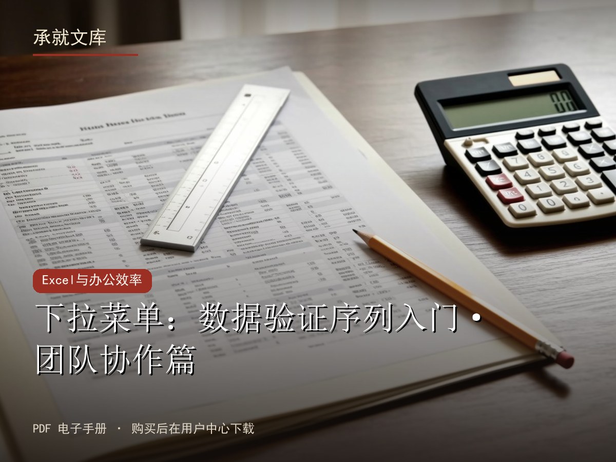 下拉菜单：数据验证序列入门·团队协作篇