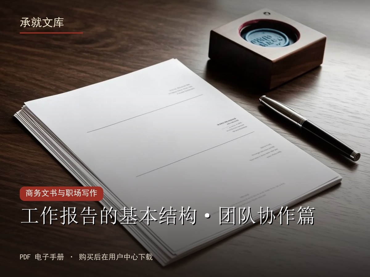 工作报告的基本结构·团队协作篇
