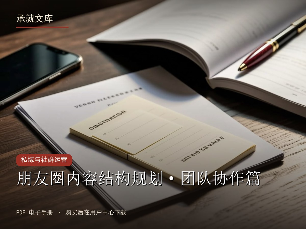 朋友圈内容结构规划·团队协作篇