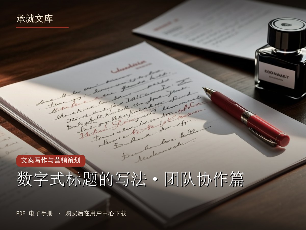 数字式标题的写法·团队协作篇